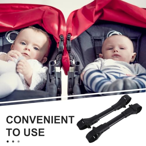 Image of KOMBIUDA Universal Twin Stroller Connector Lightweight Durable Pram Accessory for Linking Two Single Baby Strollers Side by Side Adjustable Outdoor Connector for Twins