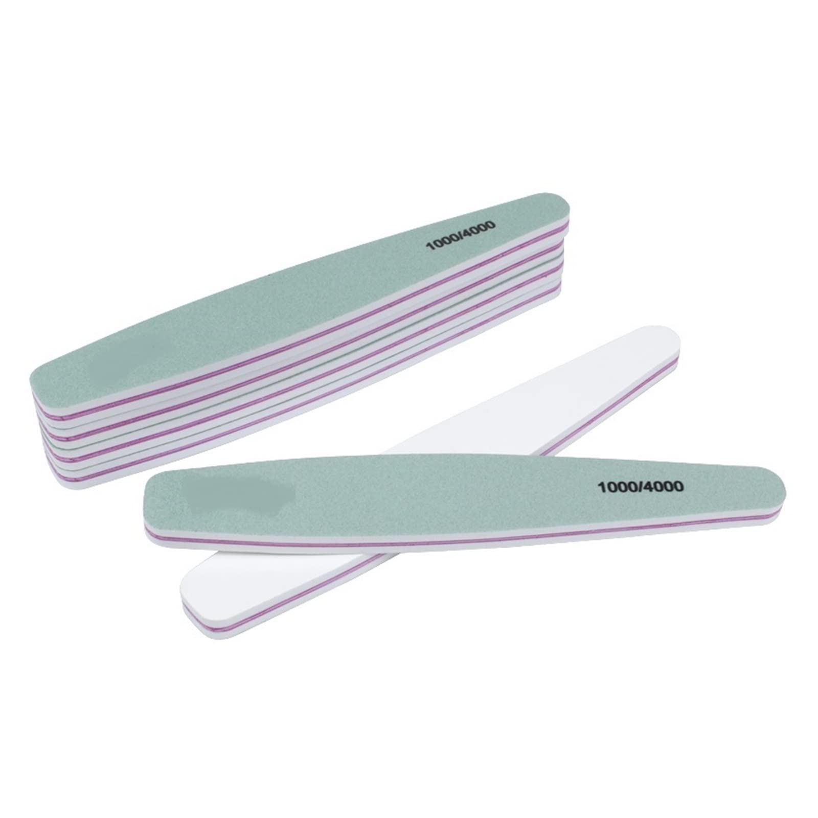 TRUSTTWO 50Pcs Spugna Nail Buffer Fit for Manicure Nail File 1000/4000 Nail Art Levigatura Lime Pedicure Double Sided Diamante Nail Shiner Strumenti The New