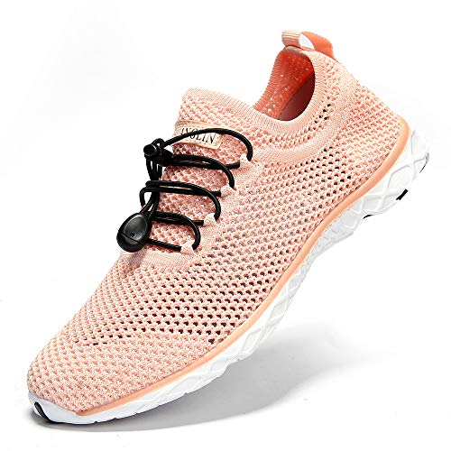 Zhuanglin Women's Quick Drying Aqua Water Shoes,3-Second Drainage & All-Terrain for Swimming,Hiking,Yoga