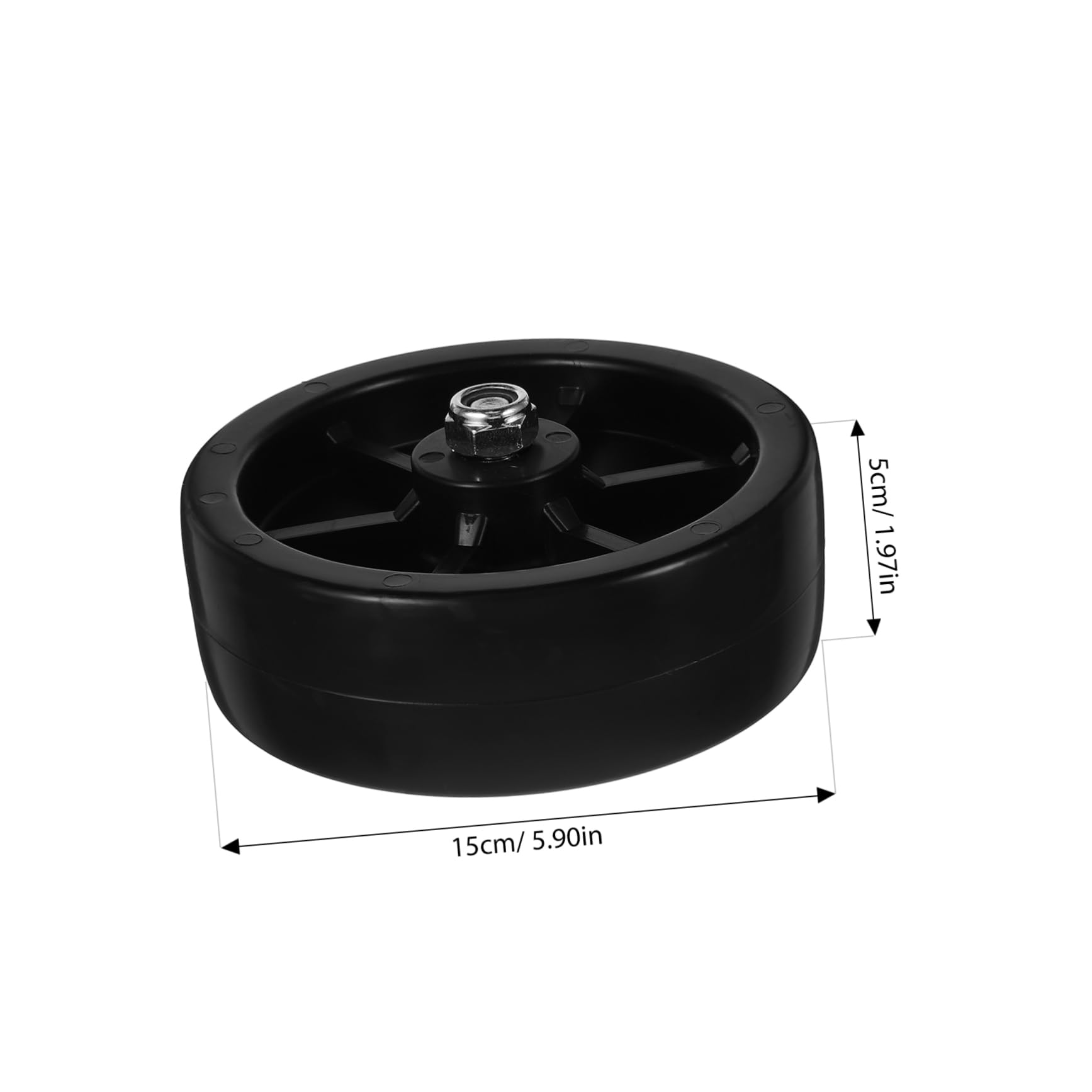 Holibanna Boat Trailer Roller 6 Inch Nylon Wheel for Trailer Guide Wheel High Loadbearing Quiet Operation