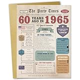 Zyulin 60th Birthday Gift Cards for Women Men, Gifts for 60 Year Old Woman Man, 60th Birthday Decorations for Dad Mom
