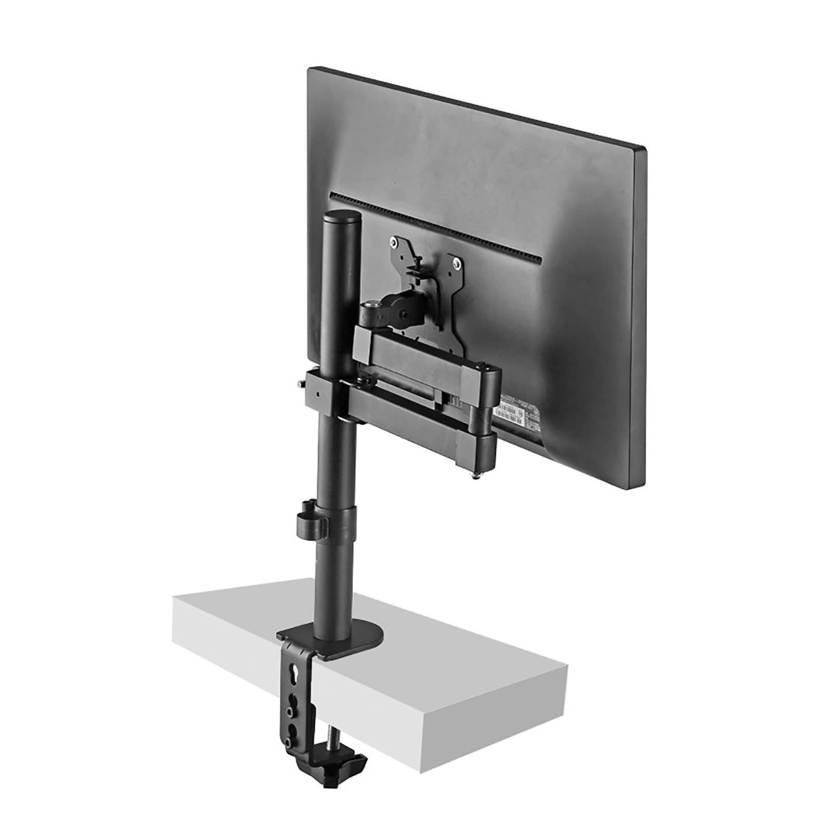 asdchZen Monitor Mount,Fully Adjustable Monitor Arm With Clamp And Perforation Base,Monitor Stand Mount Fits 17-32Inch Computer Screen,Max 100X100Mm