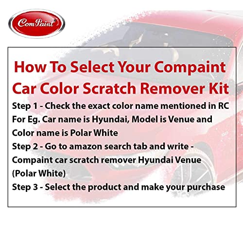 Image of COM-PAINT Best Car Scratch Remover Kit - Spray Paint for Maruti Celerio, RC Colour (Blazing-Red) - Made in India