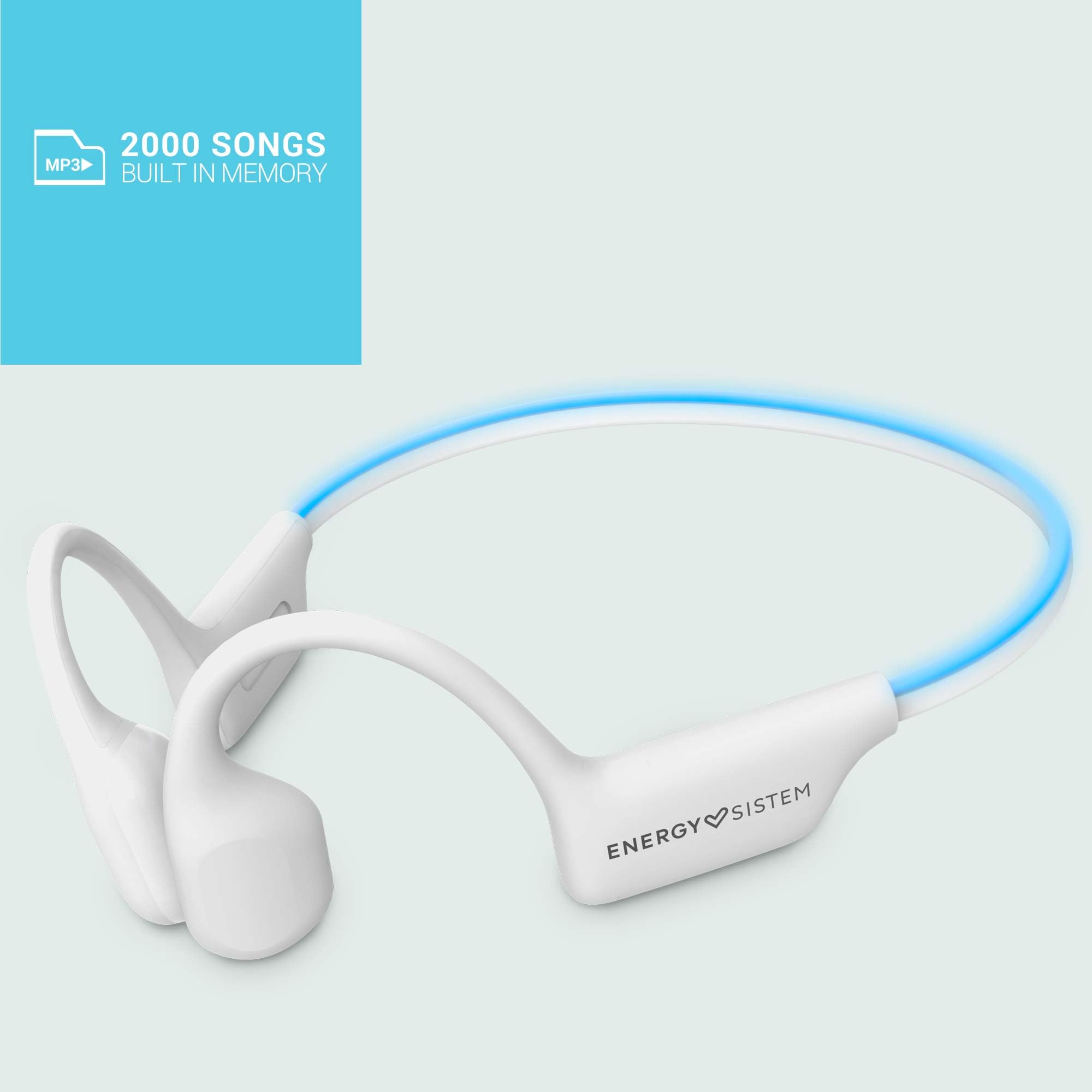 Energy Sistem AquaSport – Auriculares Bluetooth (Bluetooth 5.4, 11 Horas de batería, micrófono, Reproductor MP3, Sumergible)