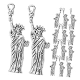 Alipis 20 pièces Breloques Statue Liberté Alliage Antique pour Création Bijoux DIY Pendentifs Vintage pour Boucles Oreilles et Accessoires Mode
