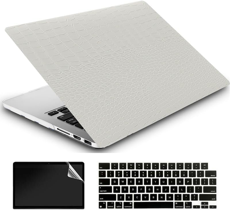 AMCJJ Funda compatible con MacBook Air de 15 pulgadas versión 2024 2023 M3 A3114 M2 A2941, carcasa rígida, cubierta de teclado y protector de