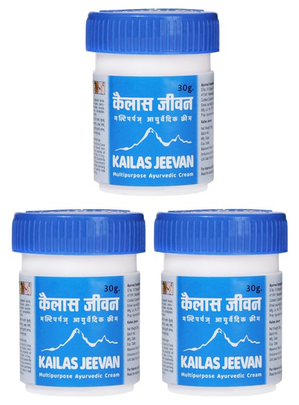 Kailas Jeevan Ayurvedic Cream for Itch - Natural Relief for Itchy Skin and Irritation 30G (Pack of 3)-image-43