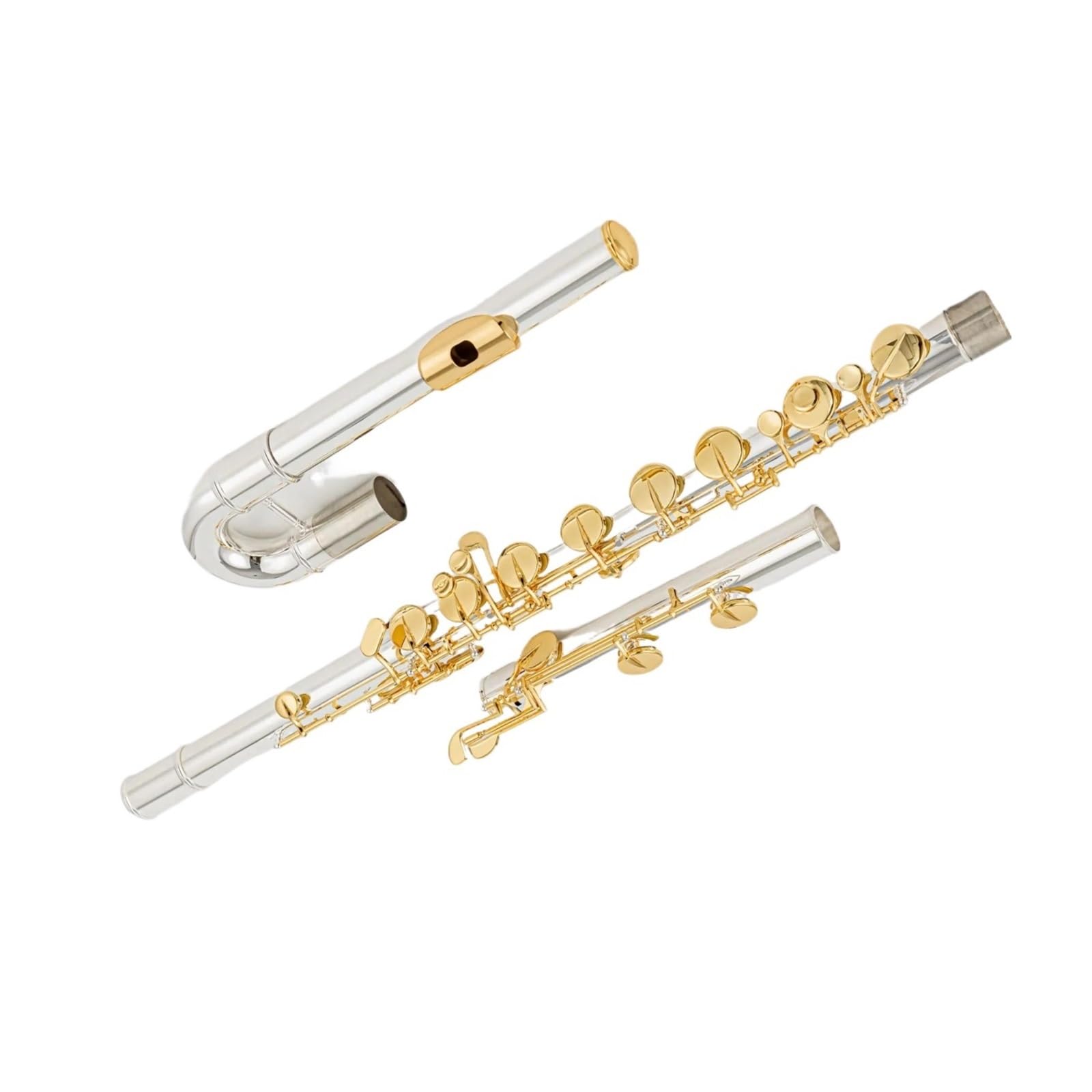 Strumento Flauto Professionale Flauto Traverso In Do Corpo In Argento Chiave In Ottone 16 Fori Chiusi Professionale Con Scatola