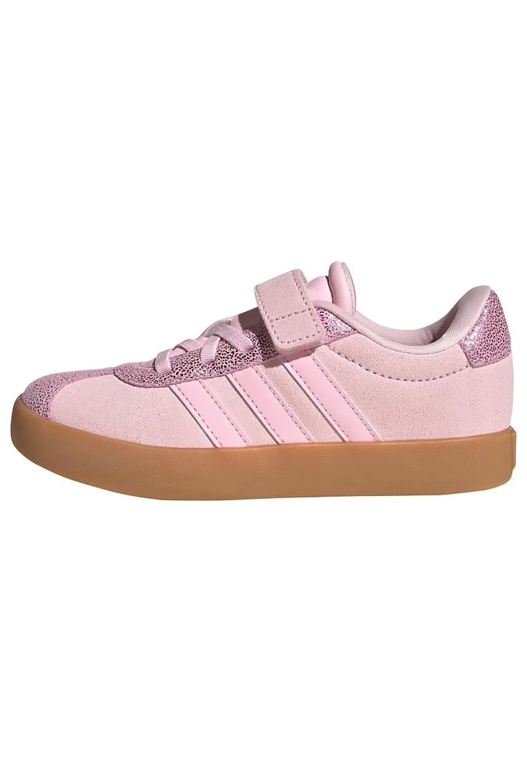 adidas Unisex Kids Vl Court 3.0 Children Shoes, Clear Pink/Clear Pink/Gum, 1.5 UK