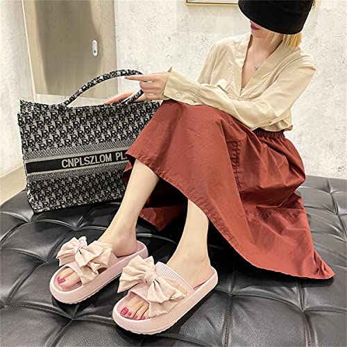 Flower Cloud Sliders for Women Non-Slip Bath Slippers House Quick Drying Slides Pillow Slipper Open Toe Soft Sandals Pink Yellow White Black2