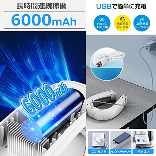 Bigcago 首掛けクーラー扇風機【2025年夏新型ネック】TC03 の商品画像 2