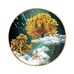 WHSS Hemel Herten Patroon Bomen Moderne Minimalistische Europese Stijl Persoonlijkheid Cirkelvormige Schilderijen…