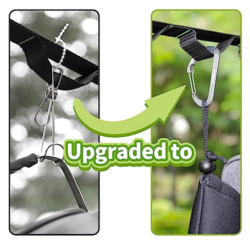 Ayaport Campsite Storage Strap Tent Camping Stuff Tree Hanging Organizer with 10 Hooks & 20 Loops, Must Have Camping Gear Kitchen Hammock Strap Tent Accessories - Image 5