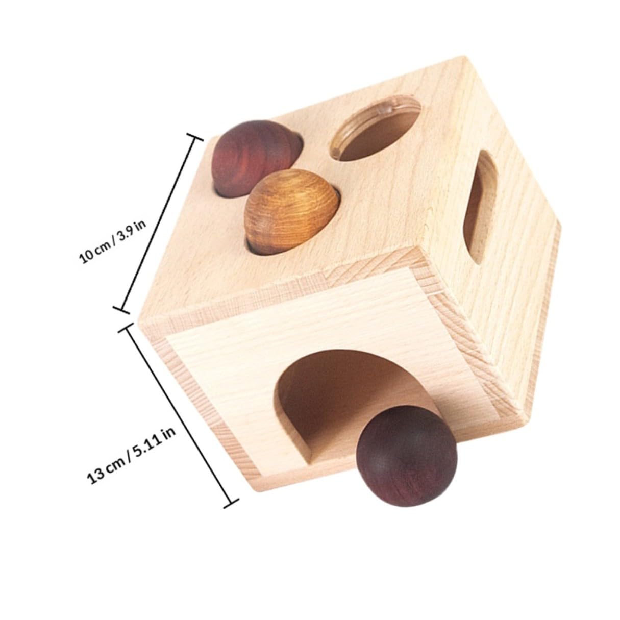 Mikinona Set Giocattolo Educativo in Legno Palline e Martello, Giocattolo per Coordinazione Occhio-Mano e Sviluppo Motorio, attività Didattica Montessori per Piccoli