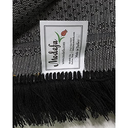 Modefa-Turkish-Islamic-Velvet-Prayer-Rug-Thick-Wide-Soft-Carpet-for-Men-Women-Large-Muslim-Salah-Mat-Ramadan-Eid-Gift-with-Car-Hanger-Double-Plush-Topkapi-Black