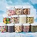 TUZAZO 48 Pack 6 Oz Plastic Jars with White Lids, 6oz Small Plastic Containers with Lids for Cosmetic Makeup Beauty Products, Slime, Sample, Travel, BPA Free | Wide Mouth | Refillable