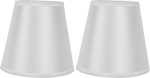 2 pantallas de tela para lámpara, con clip E14, cubierta de lámpara de mesa, pantalla de lámpara para hogar, oficina, pasillo, decoración de hotel