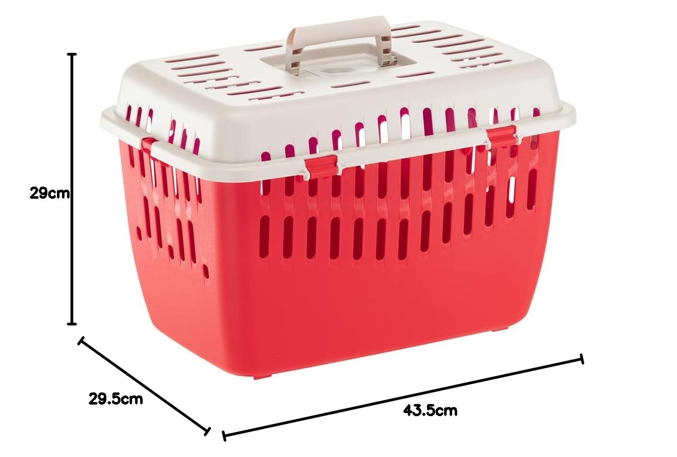 Ferplast Panier de Transport Chat Binny 1, Cage de Transport pour Chiens, Petit Chiens et Chats Max 5 Kg, Poignée Pliante