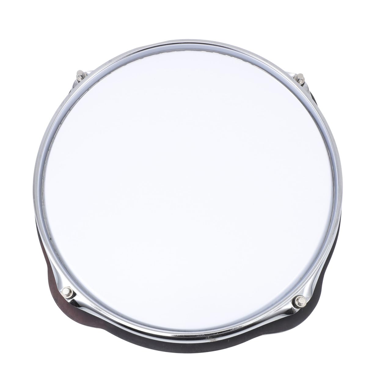 Pad per Esercizi Batteria da 10 Pollici Bianco Riduzione del Volume e Materiale Flessibile in Pvc e Metallo per Allenamento Professionale