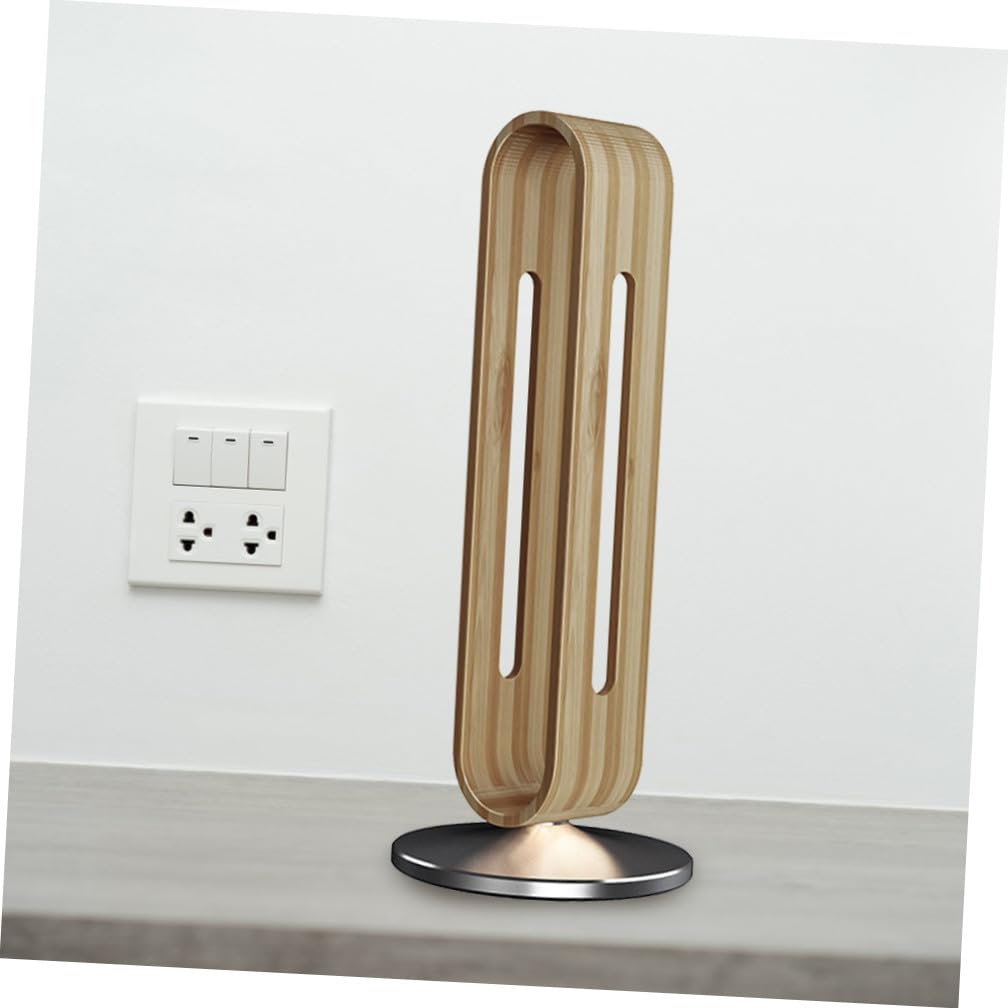 Supporto per Cuffie da Tavolo in Lega di Alluminio, Bamboo | Struttura Base Antiscivolo, Regge Fino a 3kg, Protegge Piano da Graffi