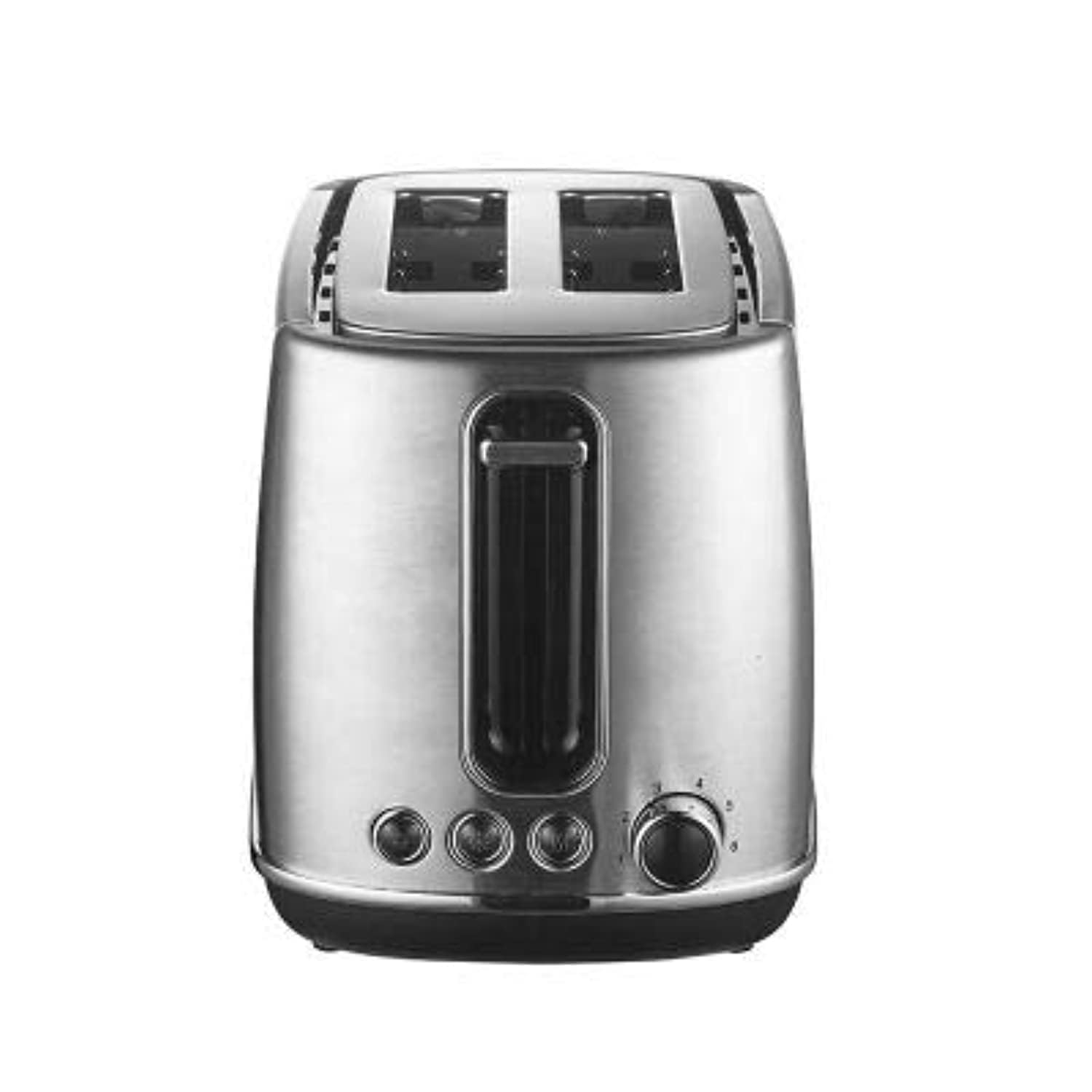 Lakeland Brushed Stainless Steel 2-Slice Toaster with Extra-Wide Slots, Bagel, Defrost and Cancel Functions, 6 Variable Browning Settings