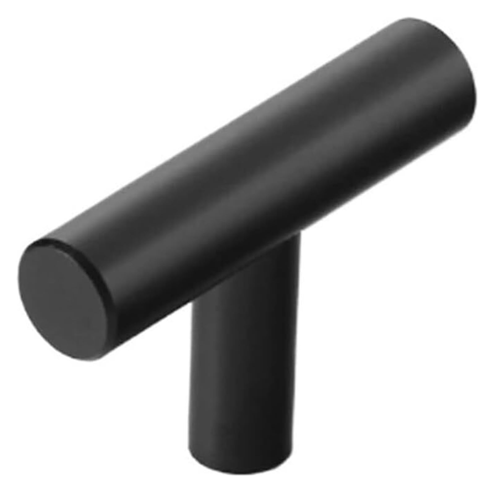 Gkirqvpe Svart Cabinet Knobs, Pack Of 10 Aluminum Alloy Cabinet Knobs Black 5X1.2x3.1cm