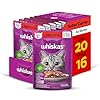 Pack Ração Úmida Whiskas Sachê Carne ao Molho para Gatos Adultos - Leve 20 Pague 16