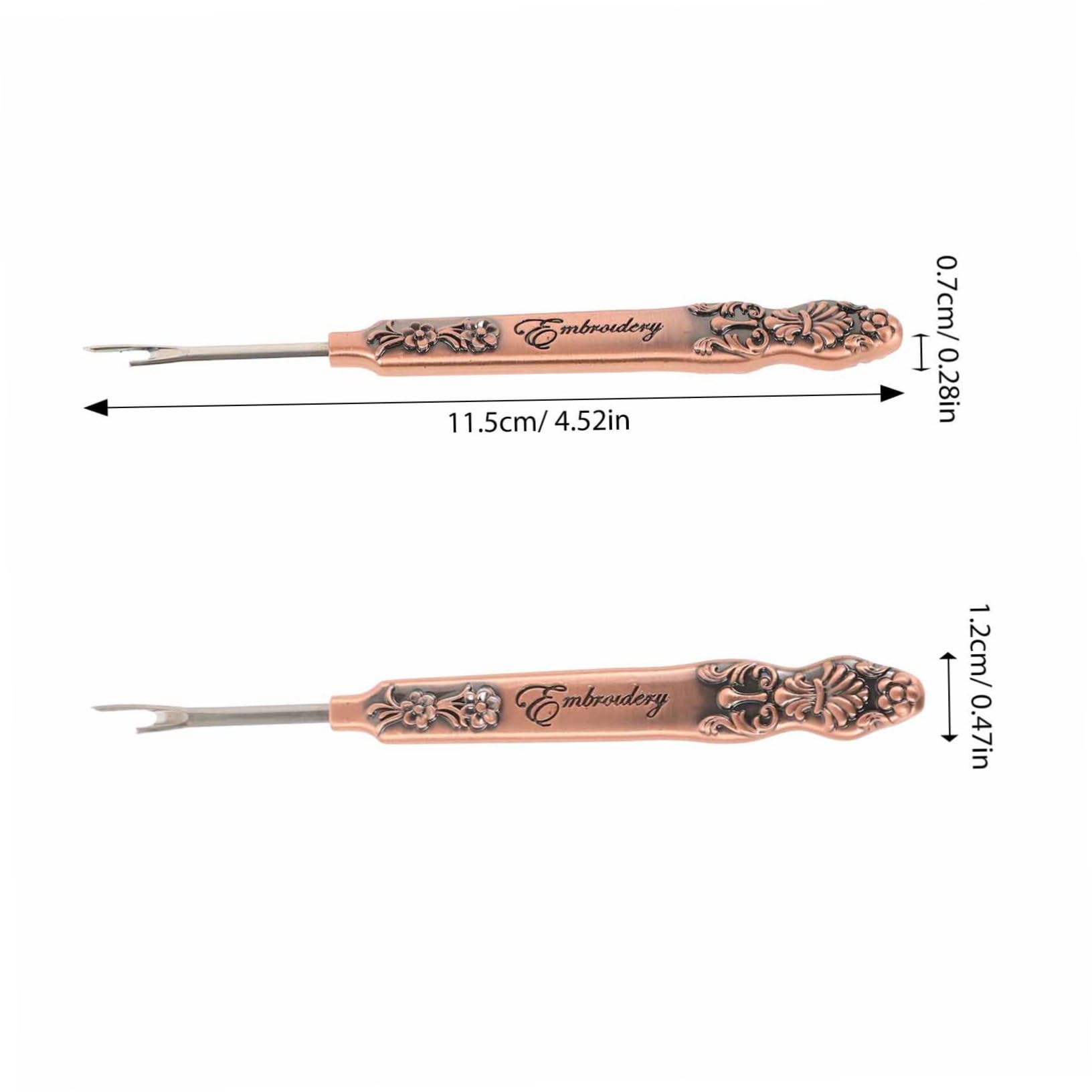 LALAFINA Zinc Alloy Vintage Seam Ripper Portable Thread Cutter Tool for Sewing Embroidery