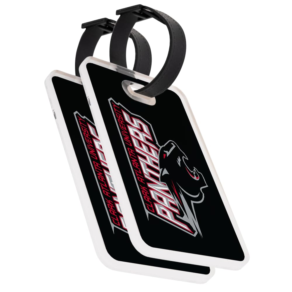 Desert Cactus Clark Atlanta University Luggage Tag Official CAU Panthers 2 Pack Travel ID Label for Suitcases Bags