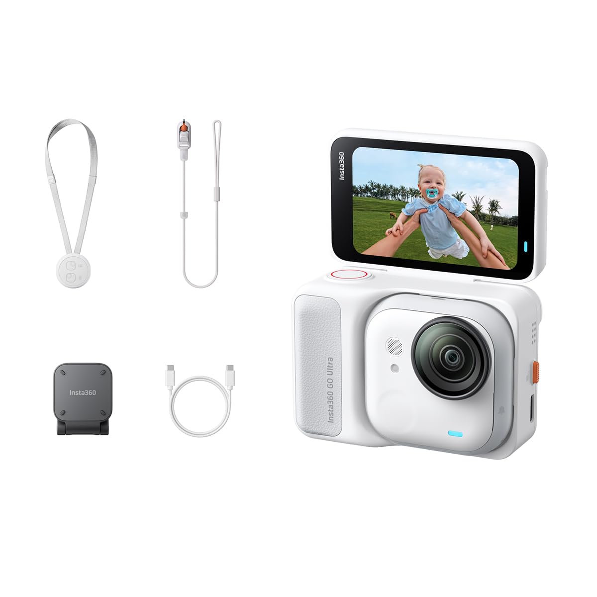 Photo 1 of Insta360 CINSABEA-GOULTRA01 GO Ultra Action Camera Standard Bundle - Arctic White