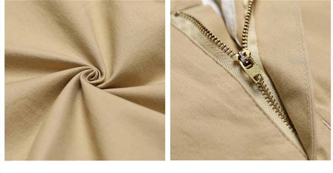 Vogrtcc Pantalones Casuales para Hombre Pantalones Formales hasta El Tobillo Elásticos Ligeros Rectos
