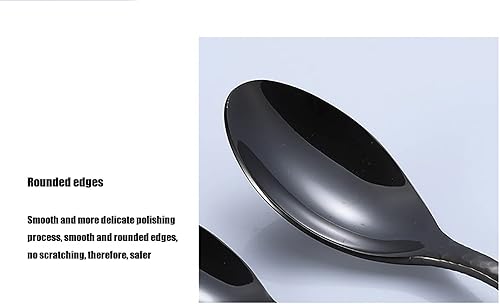 Miniatura 4 de Juego de cubiertos de 40 piezas para 8, cubiertos de acero inoxidable de grado alimenticio de alta calidad, juego de cubiertos pulido con espejo,