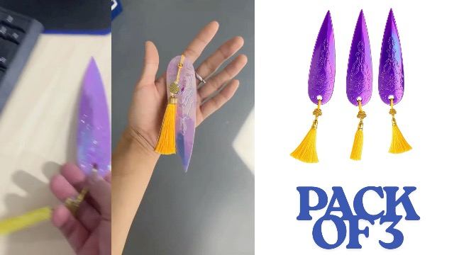 Set De 3 Puñales Zoé Estilo KP-OP – Cosplay De Cazadora De Brujas, Accesorios Ligeros Y Seguros Para Fiestas, Convenciones Y Coleccionismo