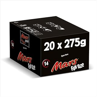 Mars - Fun Size Chocolate Bars - Multipack 18g x 14 | Pack of 20 (Full Case)