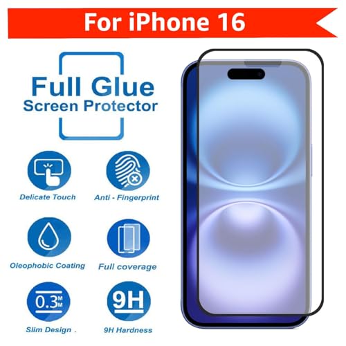 Image of Tempered Glass Screen Protector (For iPhone 16 (Gaming))