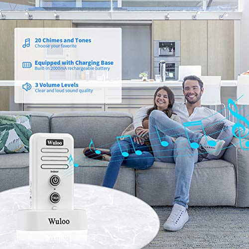 Image of Wireless Intercom Doorbell Chime for Home Intercomunicador (1T1 White)