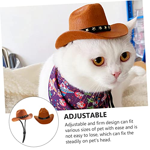 GLSTOY 2 Pçs Chapéus Para Animais De Estimação Suprimentos De Curativo De Vaca Ano Criativo Decoraçõ