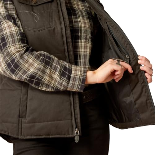 Ariat (WSL Womens Grizzly Banyan Bark Quilted Vest4