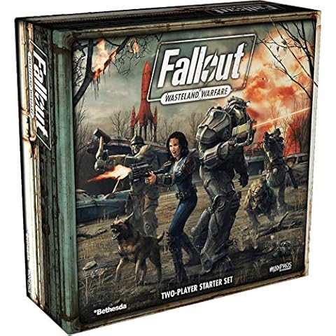 Modiphius Entertainment Fallout: Wasteland Warfare - Two Player Starter Strategy Boxed Board Game Ages 12 & Up (Officially Licensed Fallout Miniatures Game) Cover