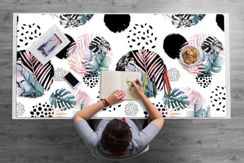 Tapis de souris imperméable en vinyle PVC lavable et antidérapant