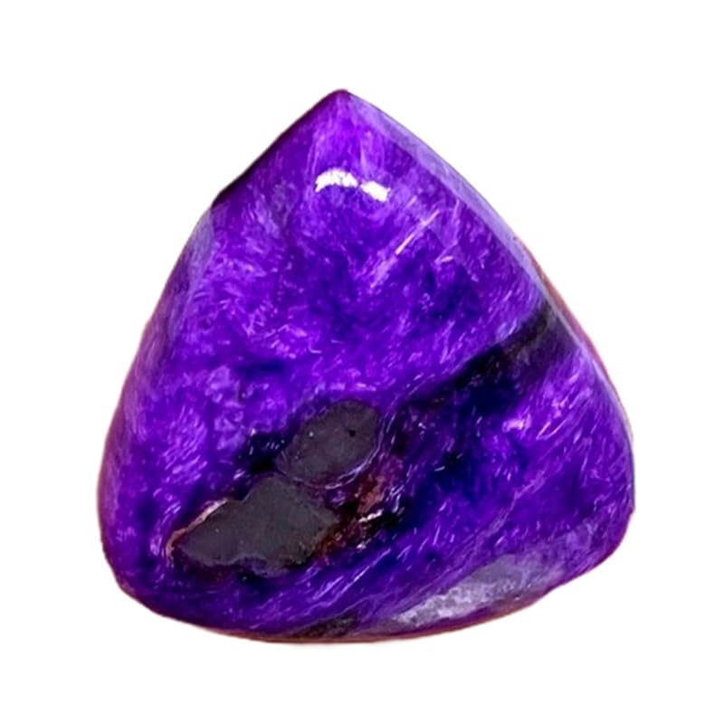 Charoite naturelle poire cabochon 26x25x8mm pierre précieuse en vrac pour bijoux