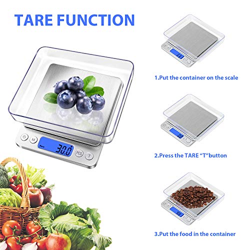 Digitale Taschenwaage 100g/0,01g - Präzise Grammwaage Für Küche, Schmuck Und Lebensmittel