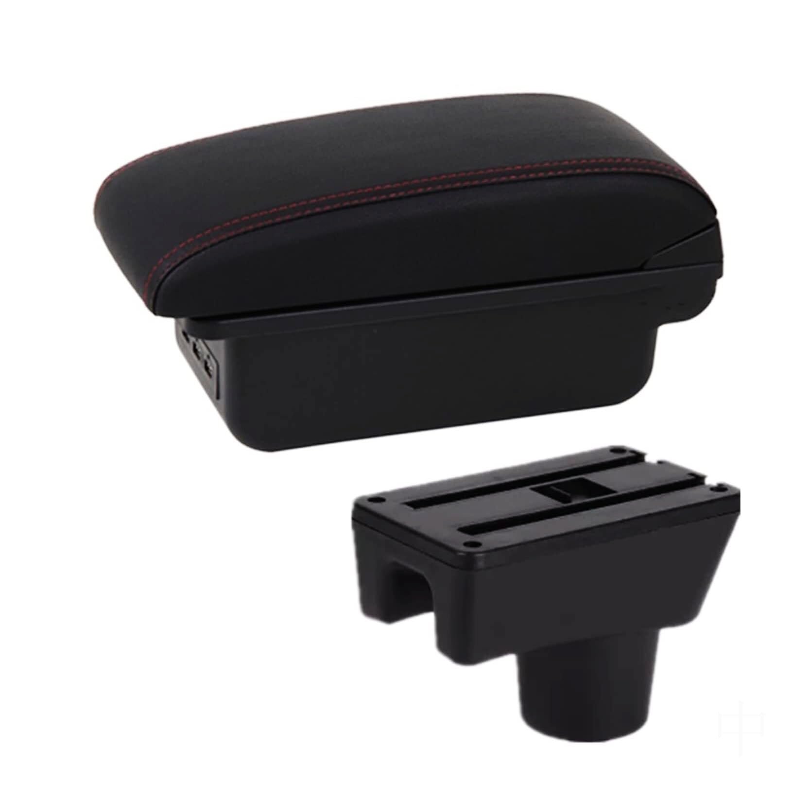 GTDTKGANAK Storage Box For Mitsubishi For Mirage 2012-2023 Center Console Armrest Storage For Box with USB Charging Retrofit(B1 3 Usb)