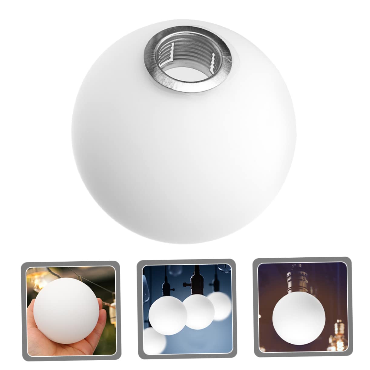 UKCOCO Abat-jour Globe En Verre Abat-jour De Plafonnier Abat