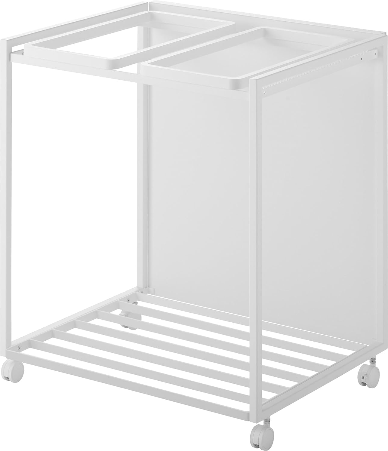 Amazon｜分別 ダストワゴン 45L 2 分別 ホワイト W52×D43×H60cm