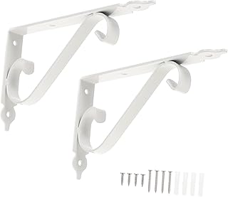 Angoily 2 Sets Pallet Bracket Shelf for Corner Brass Shelf Triangle Shelves Hanging Shelf Brackets Corner Shelf Bracket Shelf Support Brackets Wall Shelf Support Bracket Stands for Shelves