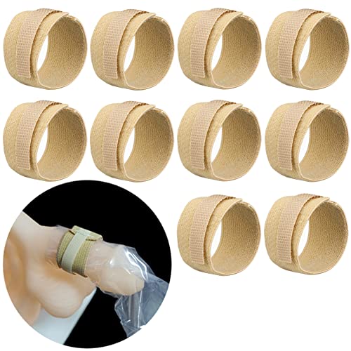 Easetou QJ-DP00610-20PCS Reusable External Condom Catheter Strap Adjustable Condom Cath Fixer Holders Band For Urinary Bag External Catheter Male Penile Clamp Prostate Surgery Pack Of 20 cover