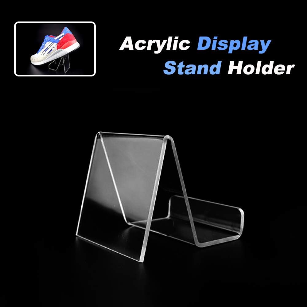 6 Pack Display Stand with Ledge, Clear Acrylic Book Stand Picture Holder Tablet Holder for Displaying Pictures, Books, Music Sheets, Notebooks, Artworks, Cds etc