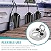 YUSOVE Boat Fender Lock Kit 316 Stainless Steel Fender Quick Release Clip, Boat Fender Hangers for Hanging Fenders, Pack of 2