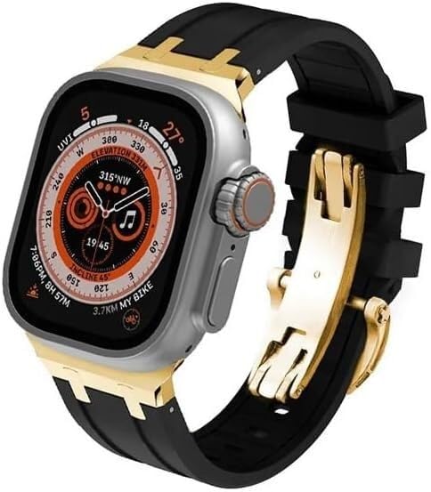 Bracelet en fluororubbere premium pour Apple Watch Ultra 49mm de rechange